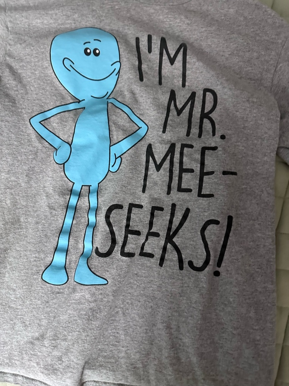 Kids Gray Short-Sleeve Mr. Meeseeks Graphic Tee - Picture 3 of 5